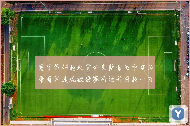 意甲第24轮处罚公告萨索洛中场马蒂奇因违规被禁赛两场并罚款一万欧元